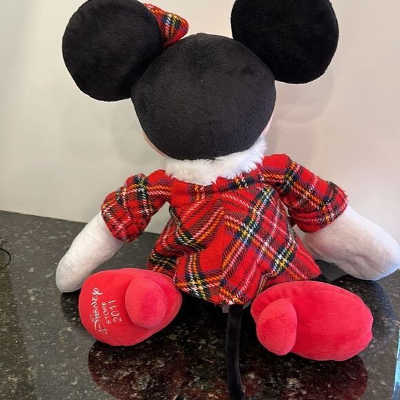 Disney Store Minnie Mouse Christmas 2011 Plush Doll Tartan Check. Size 1… - Picture 4 of 7